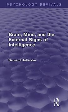 portada Brain, Mind, and the External Signs of Intelligence (Psychology Revivals) (en Inglés)