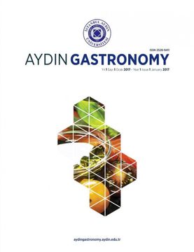 portada Aydin Gastronomy (Yıl 1 Sayı 1 - Ocak 2017) (en Turco)