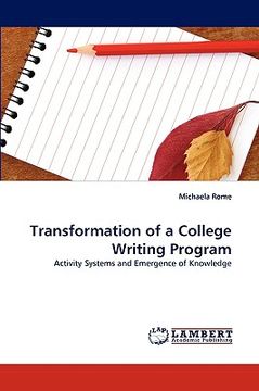 portada transformation of a college writing program (en Inglés)