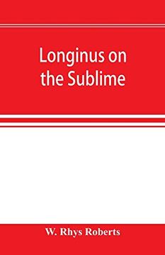portada Longinus on the Sublime: The Greek Text Edited After the Paris Manuscript 