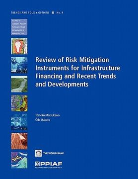 portada review of risk mitigation instruments for infrastructure financing and recent trends and developments (in English)