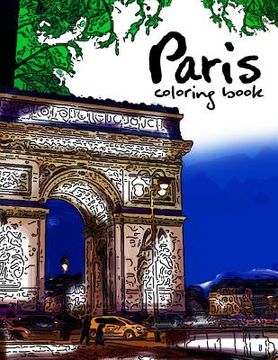 portada Paris coloring book: Fantastic Cities coloring book (in English)