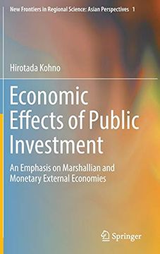 portada Economic Effects of Public Investment: An Emphasis on Marshallian and Monetary External Economies (New Frontiers in Regional Science: Asian Perspectives) 