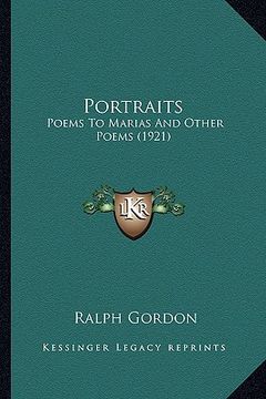 portada portraits: poems to marias and other poems (1921)