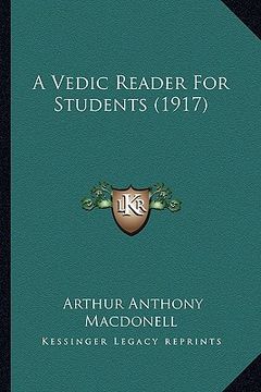 portada a vedic reader for students (1917) (en Inglés)