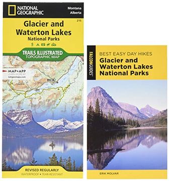 portada Best Easy day Hiking Guide and Trail map Bundle: Glacier and Waterton Lakes National Parks (Falcon Guides Best Easy day Hikes) (en Inglés)