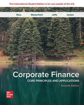 portada Ise Corporate Finance: Core Principles and Applications (Paperback)