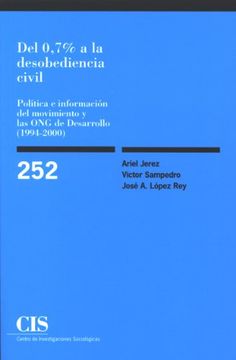 portada Del 0,7% a la Desobediencia Civil (Monografías)