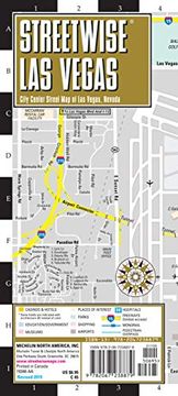 portada Streetwise las Vegas Map: Laminated City Center map of las Vegas, Nevada (Michelin City Plans) 