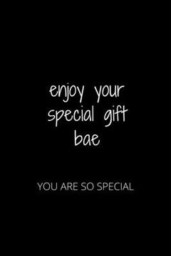 portada Enjoy Your Special Gift Bae: You Are So Special (in English)