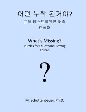 portada What's Missing?  Puzzles for Educational Testing: Korean (Korean Edition)