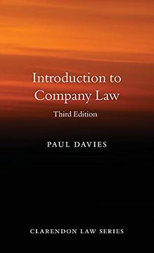 portada Introduction to Company law (Clarendon law Series) (in English)