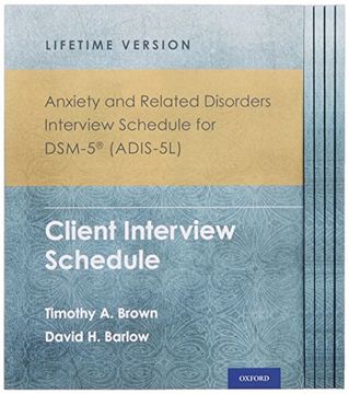 portada Anxiety and Related Disorders Interview Schedule for Dsm-5® (Adis-5L) - Lifetime Version: Client Interview Schedule 5-Copy set (Treatments That Work) (in English)