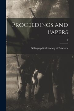 portada Proceedings and Papers; 3 (en Inglés)