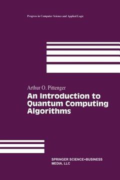 portada An Introduction to Quantum Computing Algorithms (en Inglés)