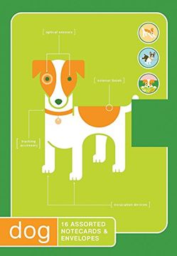 portada Notecards: Dog: 16 Assorted Notecards and Envelopes (Quirk Notes) (en Inglés)