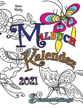 portada Malbuch Kalender 2021 Schmetterlinge (en Alemán)