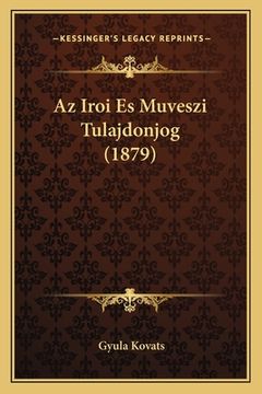 portada Az Iroi Es Muveszi Tulajdonjog (1879) (en Húngaro)