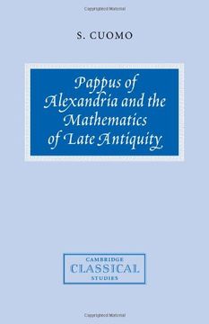 portada Pappus Alexandria Math Antiquity (Cambridge Classical Studies) (en Inglés)