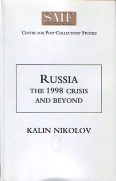 portada Russia: The 1998 Crisis and Beyond (Cpcs Paper) (en Inglés)