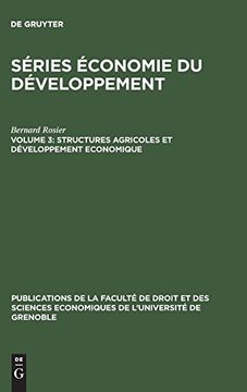portada Structures Agricoles et Développement Economique (Publications de la Facult de Droit et des Sciences Economiq) (en Francés)