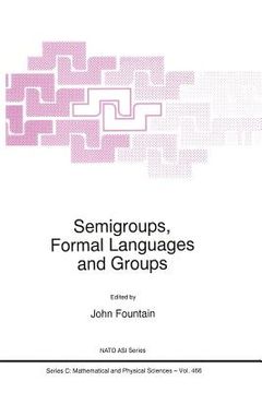 portada Semigroups, Formal Languages and Groups (in English)