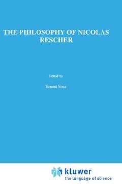 portada the philosophy of nicholas rescher: discussion and replies (en Inglés)