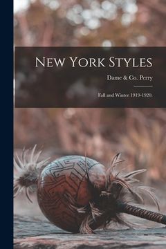 portada New York Styles: Fall and Winter 1919-1920. (en Inglés)