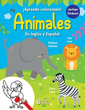 portada Animales: En Inglés y Español (¡ Aprendo Coloreando! )