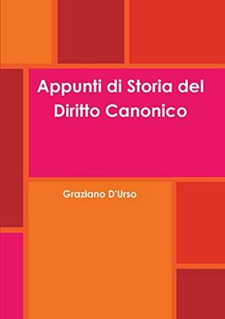 portada Appunti di Storia del Diritto Canonico (en Italiano)