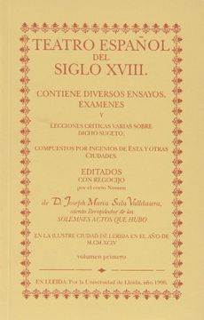 portada Teatro español del siglo XVIII. (Fuera de colección)
