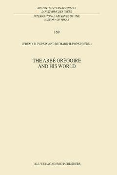 portada the abbe gregoire and his world (en Inglés)