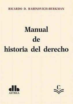 portada Manual de Historia del Derecho