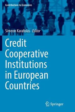portada Credit Cooperative Institutions in European Countries (en Inglés)