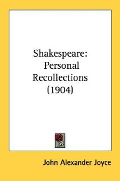portada shakespeare: personal recollections (1904) (in English)
