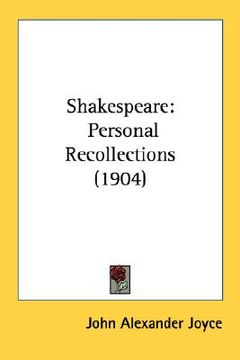 portada shakespeare: personal recollections (1904) (en Inglés)