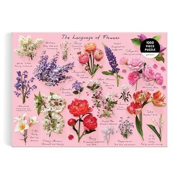 portada Galison Language of Flowers? 1000 Piece Puzzle Featuring a Glossary of Spring and Summer Blooms With Attributed Meanings