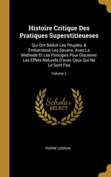 portada Histoire Critique des Pratiques Superstitieueses (in French)