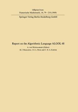 portada Report of Algorithmic Language ALGOL 68 (in English)