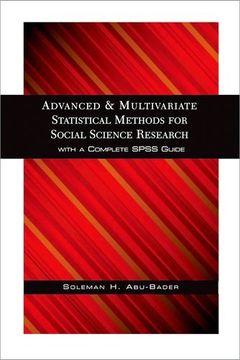 portada Advanced and Multivariate Statistical Methods for Social Science Research