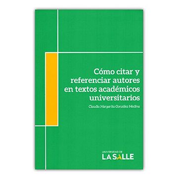 portada Cómo Citar y Referenciar Autores en Textos Académicos Universitarios (in Spanish)