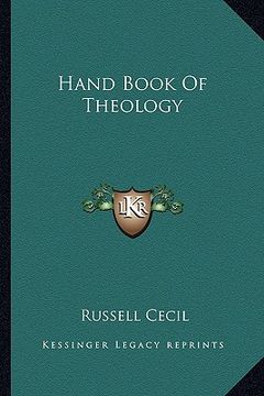 portada hand book of theology (en Inglés)