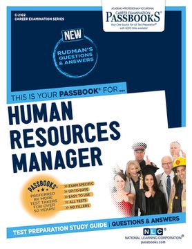 portada Human Resources Manager (C-2102): Passbooks Study Guide Volume 2102 (en Inglés)