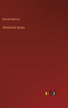 portada Altindische Syntax (in German)