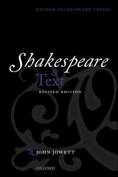 portada Shakespeare and Text: Revised Edition (Oxford Shakespeare Topics) (en Inglés)