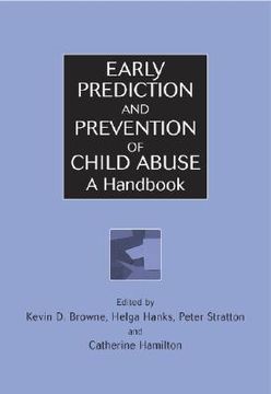 portada early prediction and prevention of child abuse: a handbook (en Inglés)