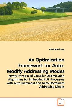 portada an optimization framework for auto-modify addressing modes (en Inglés)