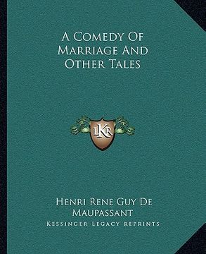 portada a comedy of marriage and other tales