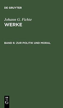 portada Zur Politik und Moral (in German)