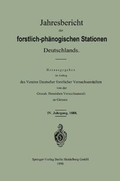 portada Jahresbericht der forstlich ― phänologischen Stationen Deutschlands (German Edition)